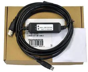 USB-EASYCON for PLC Debugging Cable Controller Programming Cable Communication Data Cable Download Transmission Cable Dual Chip Design Industrial Grade 3 Meter