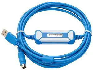 10 PCS  USB-SC09-FX FX-USB-AW forMitsubishi FX FX1S FX1N FX2N FX3U FXAW Series PLC Programming Cable Gold Plated Interface