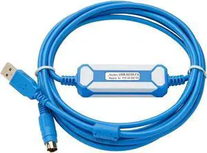 10 PCS  USB-SC09-FX FX-USB-AW forMitsubishi FX1N FX2N FX1S FX3U Series PLC Programming Cable Data Download Cable (Gold Plated Type)