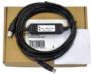 BSP01-PCAB Applicable BSP01 Series PLC Debugging Cable Download Cable Communication Cable Programming Cable Data Cable Dual chip Design Industrial Grade 3 Meters