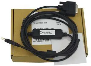 10 PCS  USB-JW Applicable PLC debugging cable 9-pin communication port JW-10 JW-30 JW-70 JW-100 Download cable Programming cable Data cable Dual-chip design Industrial grade 3 meters