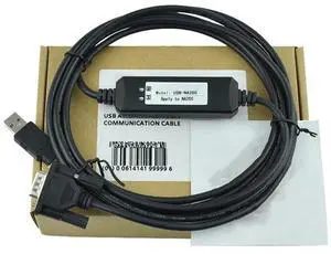 10 PCS  Applicable PLC Programming Cable Communication Download Data Cable Computer Debugging Cable USB-NA200 Dual Chip Design Industrial Grade (3m)