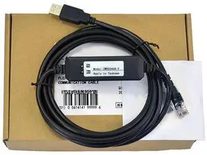 10 PCS  UWR00468-2 Applicable Inverter and Computer USB Port Communication Download Data Cable Programming Cable Dual chip Design Industrial Grade (3 Meters)