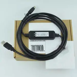 Compatible UC-PRG020-12A PLC Programming Cable USB to DVP Data Download Cable Communication Cable Dual Chip Design Industrial Grade (3m)