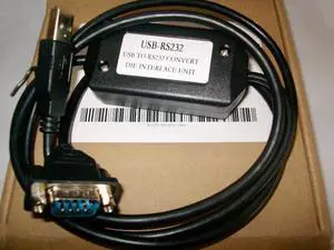 10 PCS  Suitable for USB-RS232 PLC Programming Conversion Cable,USB to RS232 WIN7,XP,WIN8,WIN10 Industrial Grade Black Length1.5m