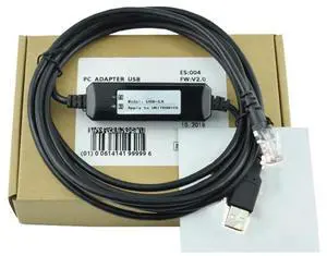 10 PCS  for EX-A1 Series PLC Programming Cable USB Download Cable Data Cable USB-EX Dual Chip Design Industrial Grade (3m)