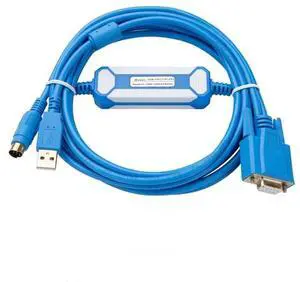 Applicable USB-1761-1747-CP3 PLC Programming Cable Cable AB SLC 5 03 04 05 Series Data Download Cable Blue Gold-Plated