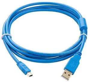 10 PCS  Applicable to JZSP-CVS06-02-E servo Drive Cable -V/7S Data Programming Download Cable Gold Plated Interface Blue (2m)