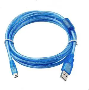 10 PCS  JZSP-CVS06-02-E Applicable servo Drive Cable Data Programming Download Cable (Transparent Blue 2 Meters)