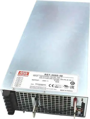 RST-5000-48 5000W 105A 48V DC programmable Power Supply 3 phase input with PFC Parallelable Power Unit 5KW