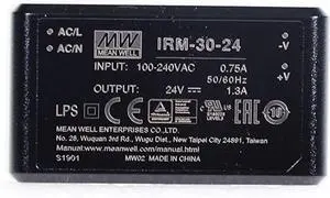 IRM-30-24 30W PCB assemble Encapsulated Power Module 110V/220V AC to 24V DC 1.3A Module type Power Supply PSU