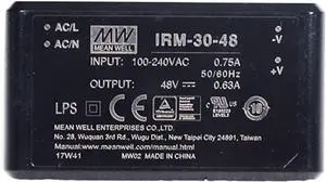 IRM-30-48 30W PCB assemble Encapsulated Power Module 110V/220V AC to 48V DC 0.63A Module Power Supply PSU
