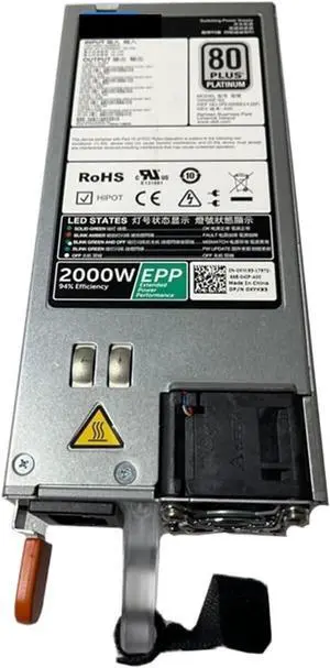 1pc ETH PSU for R840 R940 R740XD T640 2000W Server Epp Power Supply D2000E-S2 CN-0XYK93 0XYK93 XYK93