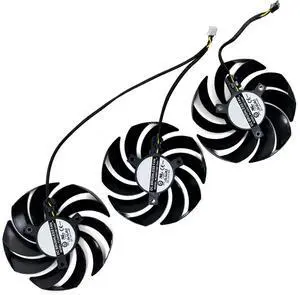 Graphics Card Cooling Fans Suitable forMSI RTX 3060 3070 3080 3090 3060Ti 3070TI RX 6800 6800XT 6900XT Gaming Trio Series Desktop 90mm PLD09210S12HH 12V 0.40A 4Pin Video Card Cooler Fans GPU Fan