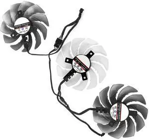 Graphics Card Cooling Fans Suitable forASROCK RX 6600XT 6650XT 6700XT 6800 6800XT 6900XT 6950XT Phantom Gaming D OC Series Desktop 87mm FDC10H12S9-C 12V 0.35A 4Pin Video Card Cooler Fans GPU Fan