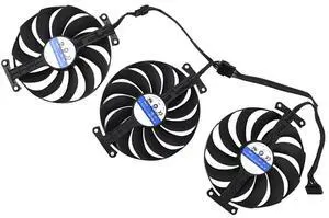 3PCS/ LOT Graphics Card Cooling Fan Replacement forASUS ROG Strix RTX 3060Ti 3070 3070Ti 3080 3080Ti 3090 Gaming RX 6700XT 6800 95mm CF1010U12S 12V 0.45A 7 Pin Video Card Cooler Fans GPU Fan (Fan-4)