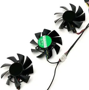 Graphics Card Cooling Fans Replacement forASUS TUF3 TUF X3 RX 5700XT 5700 GTX 1660 1660S 1660TI Gaming Series 75mm PLA08015S12HH 12V 0.35A 7Pin Video Card Cooler Fans GPU Fan