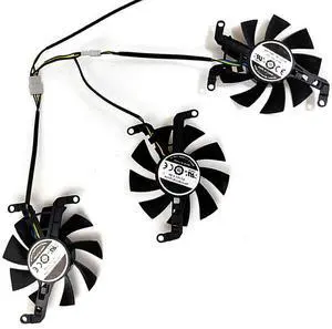 Graphics Card Cooling Fans Suitable forXFX Speedster QICK308 Radeon RX 6650XT 6600XT Black/MERC Series Desktop GFY09010E12SPA 75mm 12V 0.5A 4Pin Video Card Cooler Fans GPU Fan