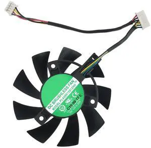 Graphics Card Cooling Fans Replacement forASUS TUF3 TUF X3 RX 5700XT 5700 GTX 1660 1660S 1660TI Gaming Series PLA08015S12HH 75mm 12V 0.35A 7Pin Video Card Cooler Fans GPU Fan (Fan-B)