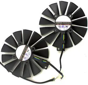 Graphics Card Cooling Fans Suitable forASUS Dual RX 580 for ROG Strix RX 470 570 GTX 1050 1050Ti Gaming Series Desktop FDC10M12S9-C 95mm 12V 0.25A 4Pin Video Card Cooler Fans GPU Fan (2PCS)
