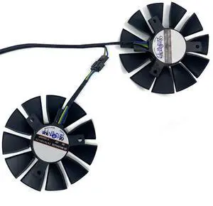 Graphics Card Cooling Fans Suitable forASUS GTX 1060 1050 1050Ti 960 950 750ti R9 370 Ball Bearing Series Desktop FD7010H12D 75mm 12V 0.35A 4PIN Video Card Cooler Fans GPU Fan