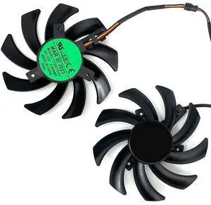 Graphics Card Cooling Fans Suitable forPowerColor forDATALAND RX 5600XT 5700 6600 6500XT 6600XT 6650XT 6700 Athletic Edition Series T129215SU 85mm 12V 0.57A 4Pin Video Card Cooler Fans