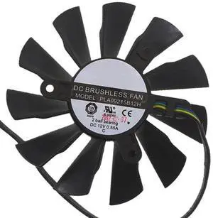 Graphics Card Cooling Fans Suitable forMSI GTX 950 1060 R6 770 N550GTX Ti N640GT N650 N450 R7 250 360 R7750 R7770 Series Desktop PLA09215B12H 85mm 12V 0.55A 4Pin Video Card Cooler Fans GPU Fan