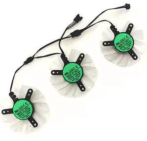 3PCS Graphics Card Cooling Fans Suitable for RX 5700 5700XT Phantom Gaming D Series Desktop 12V 0.5A 4Pin FANT129215SU 75mm Video Card Cooler Fans GPU Fan (Fan 4)