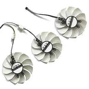 3PCS Graphics Card Cooling Fans Suitable forGalax RTX 2080 2080TI HOF Series Desktop Fan 12V 0.55A 4Pin FD9015U12S 85mm Video Card Cooler Fans GPU Fan (Fan 3)