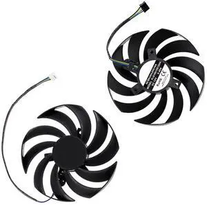 Graphics Card Cooling Fans Suitable forMSI RTX 3050 3060 3060TI Gaming X RX 6600XT 6700XT Gaming X Series Desktop PLD10010S12HH 95mm 12V 0.40A 4Pin Video Card Cooler Fans GPU Fan (2PCS)