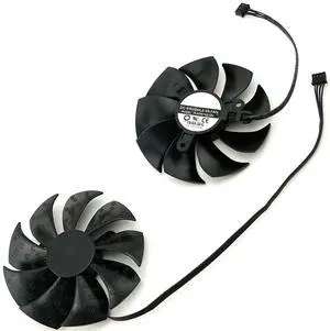 Graphics Card Cooling Fans Suitable forEVGA RTX 2070 Super 2080 Super KO Gaming Series Desktop PLA09215S12H 85mm 12V 0.55A 4Pin Video Card Cooler Fans GPU Fan (2PCS)