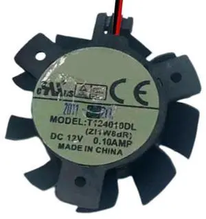 Graphics Card Cooling Fans Suitable forASUS EN210 GT 620 630 640 730 EAH 5450 6450 R7 240 HD 6570 5570 4550 Series Desktop T124010DL 37mm 12V 0.1A 2Pin Video Card Cooler Fans GPU Fan