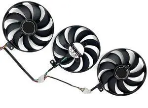 Graphics Card Cooling Fan Replacement forASUS ROG Strix RX 5700 5700XT 5600XT Gaming RTX 2070S 2080 2080S 2080Ti R Series 87mm FDC10H12S9-C 12V 0.35A 7Pin Video Card Cooler Fans GPU Fan