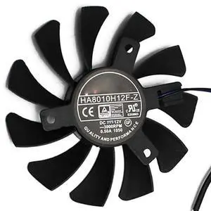 Graphics Card Cooling Fans Suitable forMSI GeForce GT730 N730 N740 N750 GTX1030 OCV1 ITX GTX 750Ti 750 740 730 AERO ITX R7 250 Series Desktop HA8010H12F-Z 75mm 12V 0.50A 2Pin GPU Fan