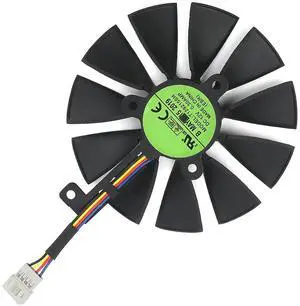 Graphics Card Cooling Fan Replacement forASUS ROG Strix RTX 2060 2060 Super 2070 Gaming Series T129215SH T129215SL 87mm 12V 0.50A 7Pin Video Card Cooler Fans GPU Fan (Fan-A)
