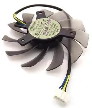 T128010SH 12V 0.25A 75mm 40x40x40mm for GTX560 HD5870 Graphics Card Cooling Fan 4Wire 4Pin