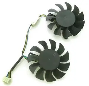 1 Pair HA5010H12SF-Z 12V 0.13A 50mm GPU Fan for RX560 550 RX460 2G/4GT LP OC Graphics Card Cooler Cooling Fan