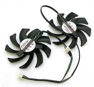 2pcs/lot FD7010H12S 12V 0.35A 4Pin 85mm VGA Fan for R9-370X/270/280/280X/285X Graphics Video Card Cooling Fan