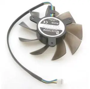 DC BRUSHLESS Fan GFY08010E12SPA 75mm 4Pin for RX580 8GB V1 MINI-ITX Graphics Card Cooling Fan