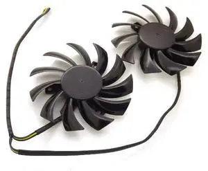 2pcs/Lot PLD08010S12HH 75mm DC12V 0.35A 4Pins Graphics Card Fan Cooling Cooler