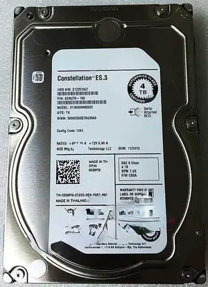 (NOT FOR HOME PC!) ForDELL 4T 7.2K SAS 3.5 6Gb 529FG 0529FG ST4000NM0023 Hard Drive