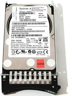 (NOT FOR HOME PC!) for 43W7670 43W7673 42C0518 300G 10K 2.5 SATA Hard Drive