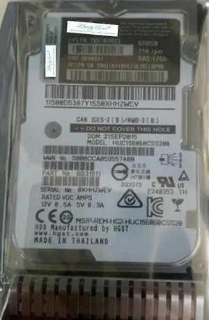 (NOT FOR HOME PC!) for 7XB7A00022 00YK011 600GB 15K 2.5 12Gb SR650 Hard Drive