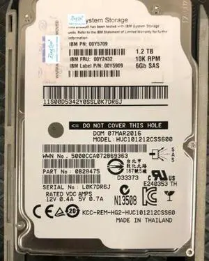 (NOT FOR HOME PC!) for 00Y2507 00Y2432 1.2T 10K 2.5 V3500 V3700 Server Hard Drive