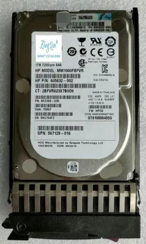 (NOT FOR HOME PC!) for DL380 DL388 DL580 G6 G7 1T 7.2K 2.5 606020-001 Hard Drive