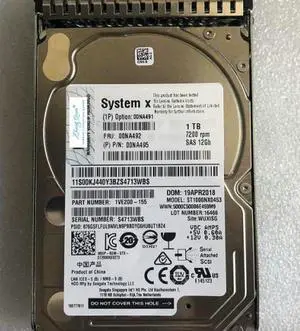 (NOT FOR HOME PC!) for 00NA491 00NA492 1T 2.5 12G X3650M5 X6 Hard Drive