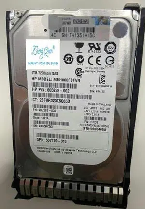 (NOT FOR HOME PC!) for 653954-001 1TB 7.2K 2.5 652749-B21 G8G9 Hard Drive