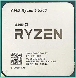CPU A N R 5 5500 R5 5500 3.6 GHz 6-Core Twelve-Thread Gaming CPU Processor 7nm L3=16M 100-000000457 Socket AM4 PCIe 3.0