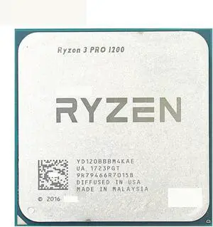 CPU R 3 PRO 1200 R3 PRO 1200 3.1 GHz Quad-Core Quad-Thread CPU Processor YD120BBBM4KAE Socket AM4