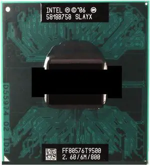 CPU c 2 Duo T9500 CPU (6M Cache, 2.60 GHz, 800 MHz, 2-Cores) Laptop Processor